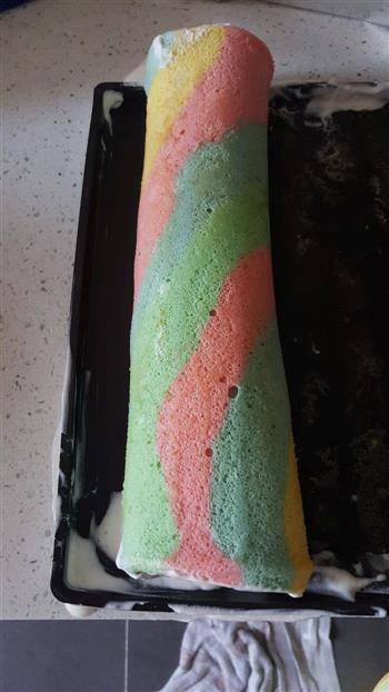 彩虹蛋糕卷的做法步骤7