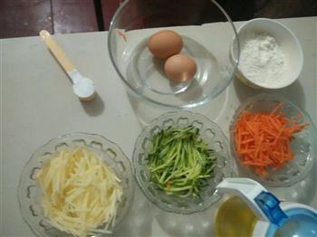 蔬菜鸡蛋卷饼的做法步骤1