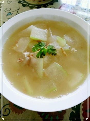 肉沫虾米冬瓜汤的做法步骤6