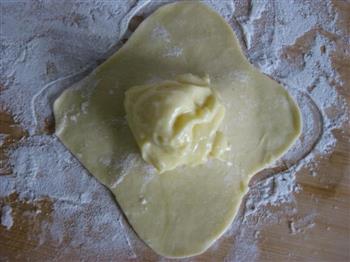奶黄馅小面包的做法步骤13