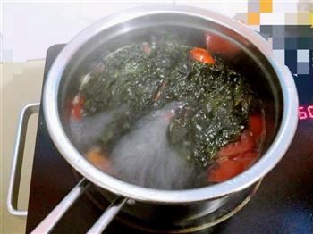 番茄紫菜蛋花汤的做法步骤7