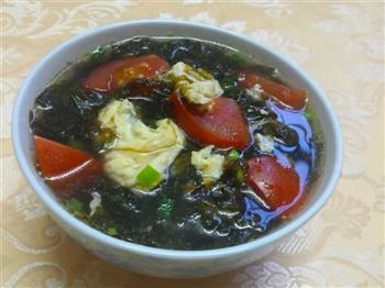 番茄紫菜蛋花汤的做法步骤9
