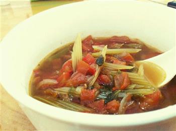 简易素食罗宋汤   一个人的素食减肥午餐的做法图解7