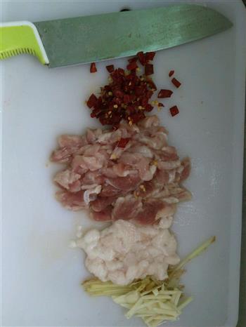 辣味豆芽炒肉的做法步骤1