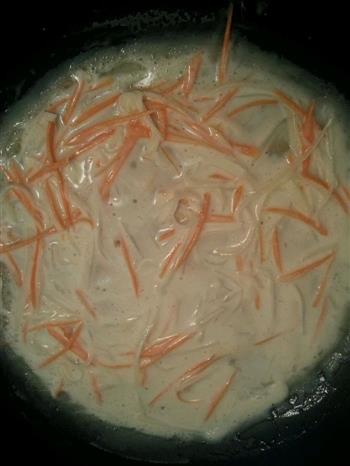 土豆胡萝卜丝饼-平底锅版的做法图解4