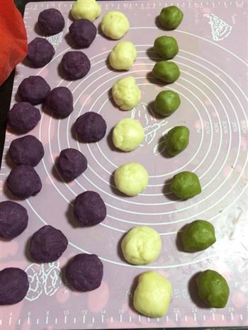 抹茶紫薯蛋黄酥的做法图解6