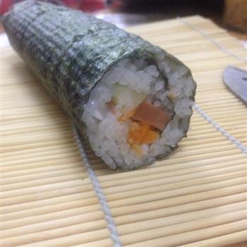 自制简易寿司卷便当 新手易上手 超简单食材的做法步骤11