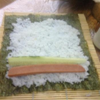 自制简易寿司卷便当 新手易上手 超简单食材的做法步骤6