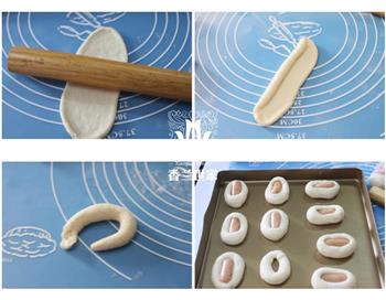 面包诱惑 芙蓉一口酥/肉松培根卷的做法步骤2