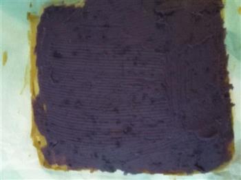 抹茶紫薯蛋糕卷的做法步骤7
