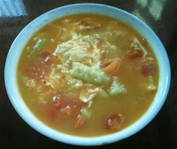 丝瓜番茄蛋汤的做法步骤6