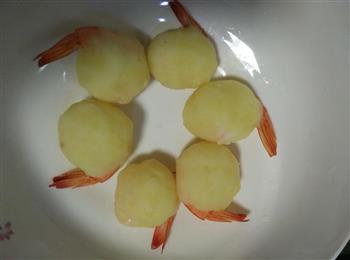 黄金土豆虾球的做法步骤4