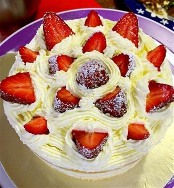 草莓奶油酸奶戚风蛋糕-零基础裱花都可以上手的做法步骤13
