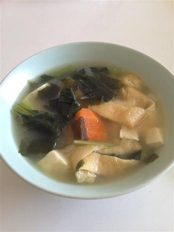 小松菜味噌汤的做法步骤10