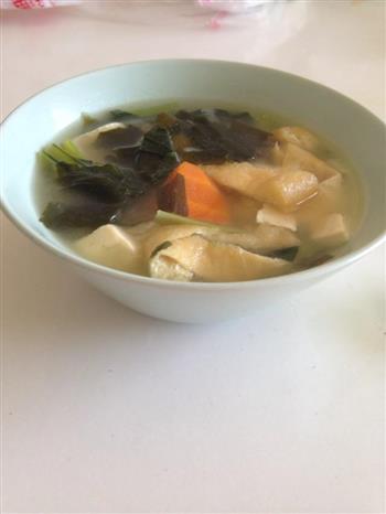 小松菜味噌汤的做法图解9