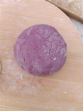 花开紫薯包的做法步骤3