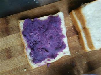 一心心相印早餐-练奶紫薯三明治的做法步骤4