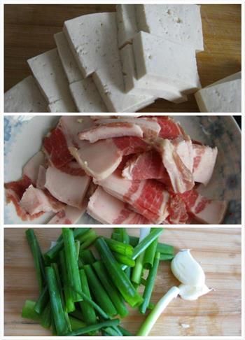 五花肉烧豆腐的做法步骤1