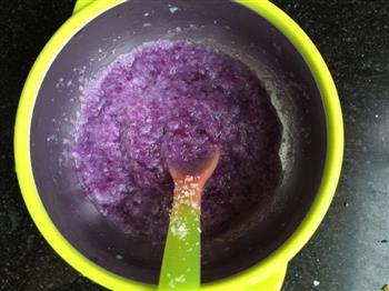 宝宝辅食紫薯米粉糊的做法图解3