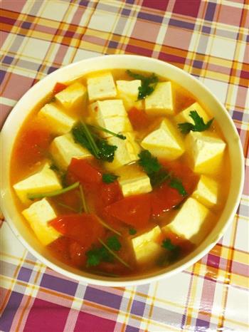 番茄豆腐汤的做法图解8