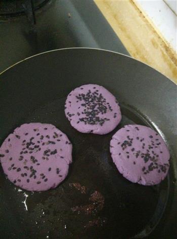 紫薯红豆饼的做法步骤10
