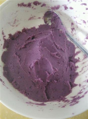 紫薯红豆饼的做法步骤3