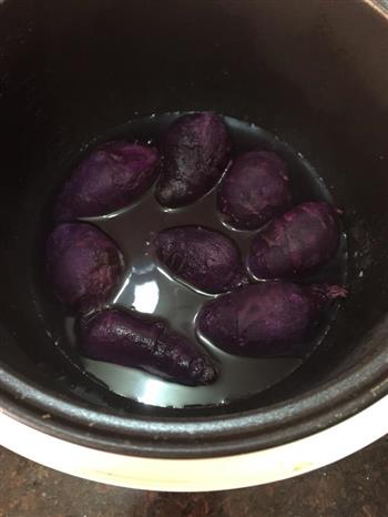 紫薯红豆糯米糍的做法图解6