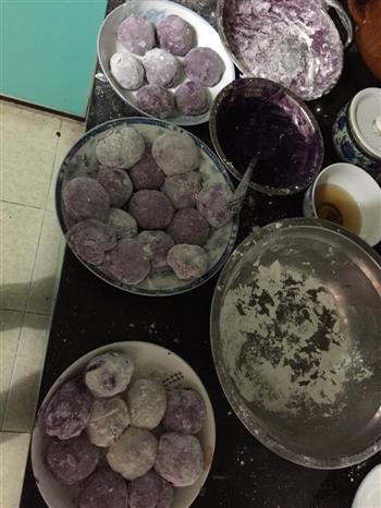 紫薯红豆糯米糍的做法图解8