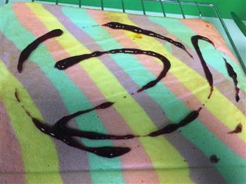 彩虹蛋糕卷的做法步骤9