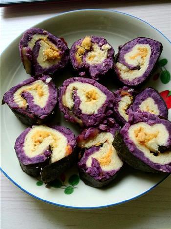 紫薯土司寿司的做法步骤2