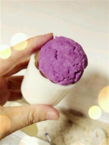 紫薯豆沙糕的做法步骤4