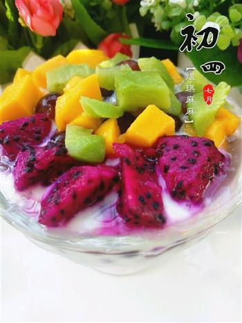 蜜红豆酸奶水果盅的做法图解11