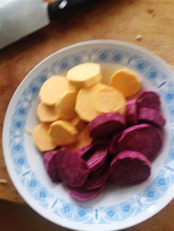 红薯紫薯奶酪球的做法步骤1