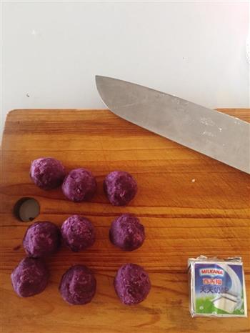 红薯紫薯奶酪球的做法步骤3