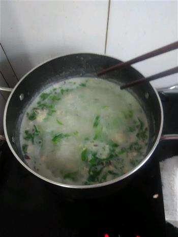 小白菜香菇鸡肉粥的做法步骤5
