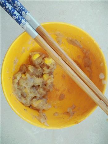 椰蓉玉米虾饼的做法步骤4