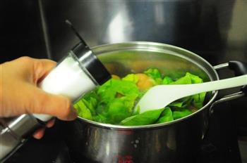 奶油生菜面筋丸子的做法步骤4