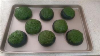 竹炭抹茶菠萝包的做法步骤9