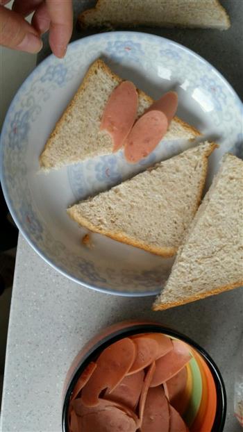 三分钟搞定的营养早餐简易三明治的做法步骤3