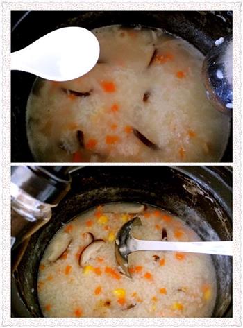 鲜虾蔬菜粥的做法图解7