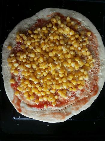 简单的玉米火腿披萨的做法图解5