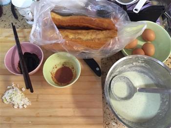 正宗绿豆面煎饼果子的做法步骤3