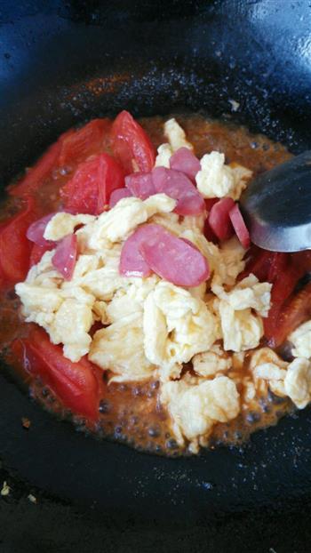 番茄鸡蛋拌面的做法步骤4