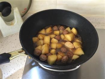 土豆烧肉丸的做法步骤6