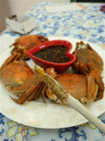 清蒸螃蟹的清洗，做法与吃法的做法步骤9