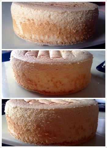 戚风蛋糕 原味八寸戚风蛋糕制作生日蛋糕的做法步骤16