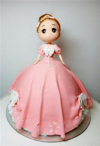 翻糖蛋糕-梦幻小公主的做法步骤14