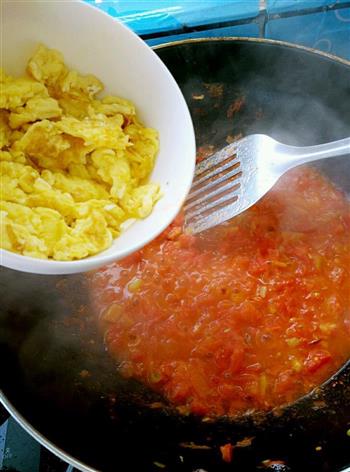 西红柿鸡蛋打卤面的做法步骤4