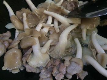 蘑菇炒肉片的做法步骤4