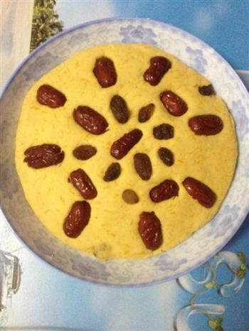 南瓜玉米提子红枣发糕的做法步骤6